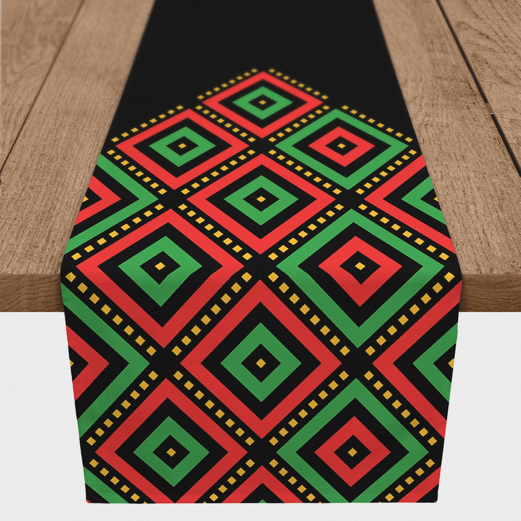 72" Diamond Kwanzaa 2 Table Runner